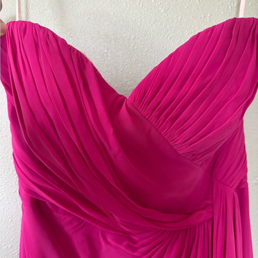 Dessy Collection Strapless Pink Dress